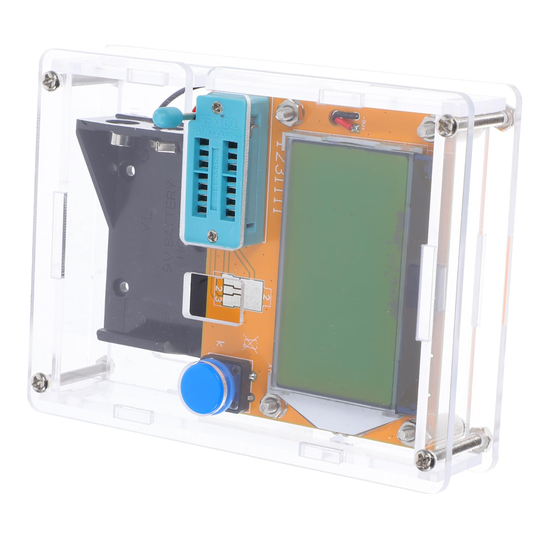 Homoyoyo Verificador De Componentes Electrónicos Alta Precisión Lcd Resistencias Condensadores
