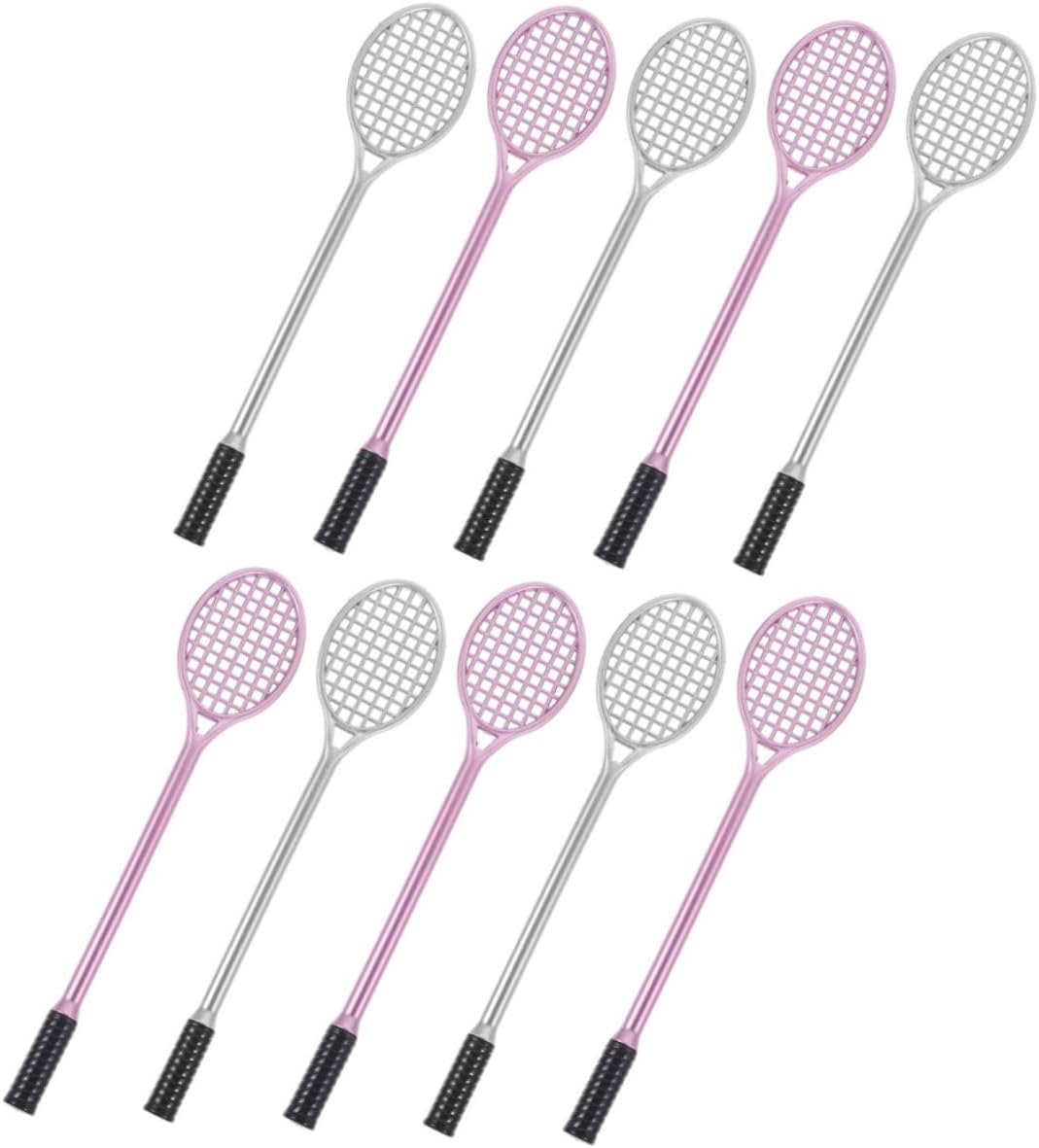 NUOBESTY10pcs Racket Gel Pen Gel Pen Bulk Lovely Party Decoration Gel Ink Pen Tennis Gel Pen Christmas Stocking Fillers Goodie Bag Filler Cute Writing Pens Cute Sign Pen Student Pen Girl