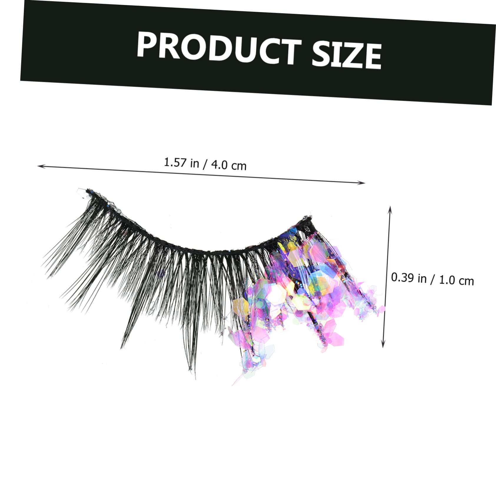 Healeved 12 Paires Faux cils fluorescents fake lashes extensions de cils de couleur faux cils longs faux cils naturel aspect naturel des cils maquillage des cils Fibre de haute qualité