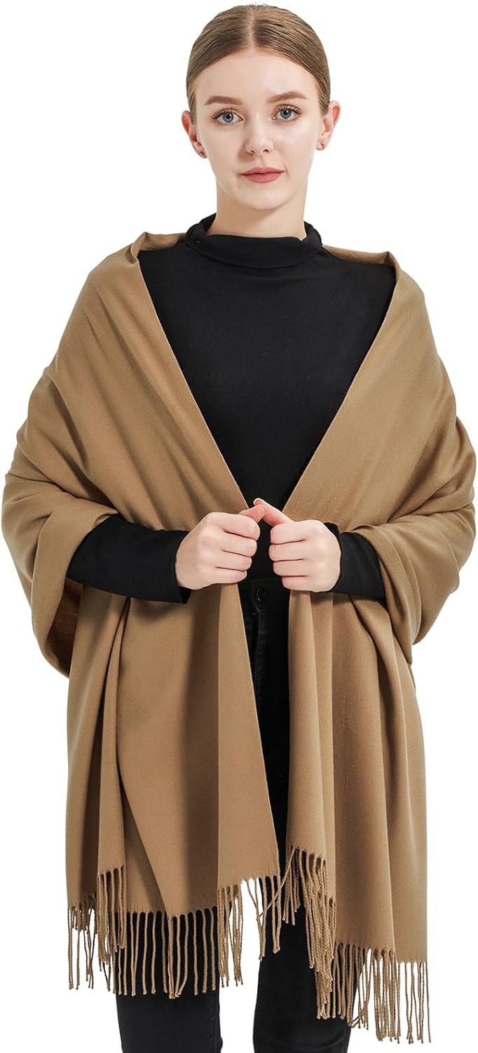 Ciormis Pashmina Scarf for Women, Soft Pashminas Shawls and Wraps for Evening Dresses, Wedding Bride Bridesmaid Shawls Scarf - Image 4