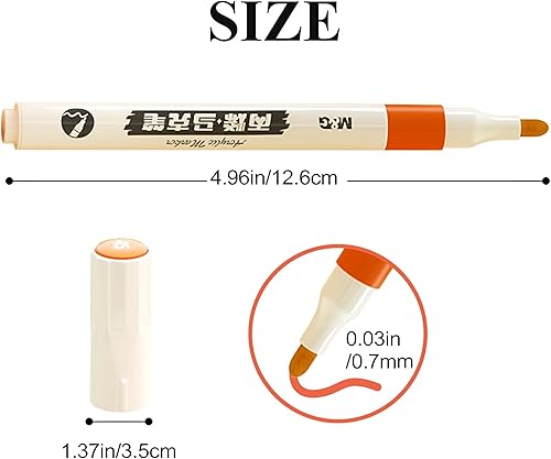 Miniatura 2 de M&G Bolígrafos de pintura acrílica de 64 colores con punta media, bolígrafos de pintura para pintura de rocas, piedra, madera, caligrafía, lienzo,