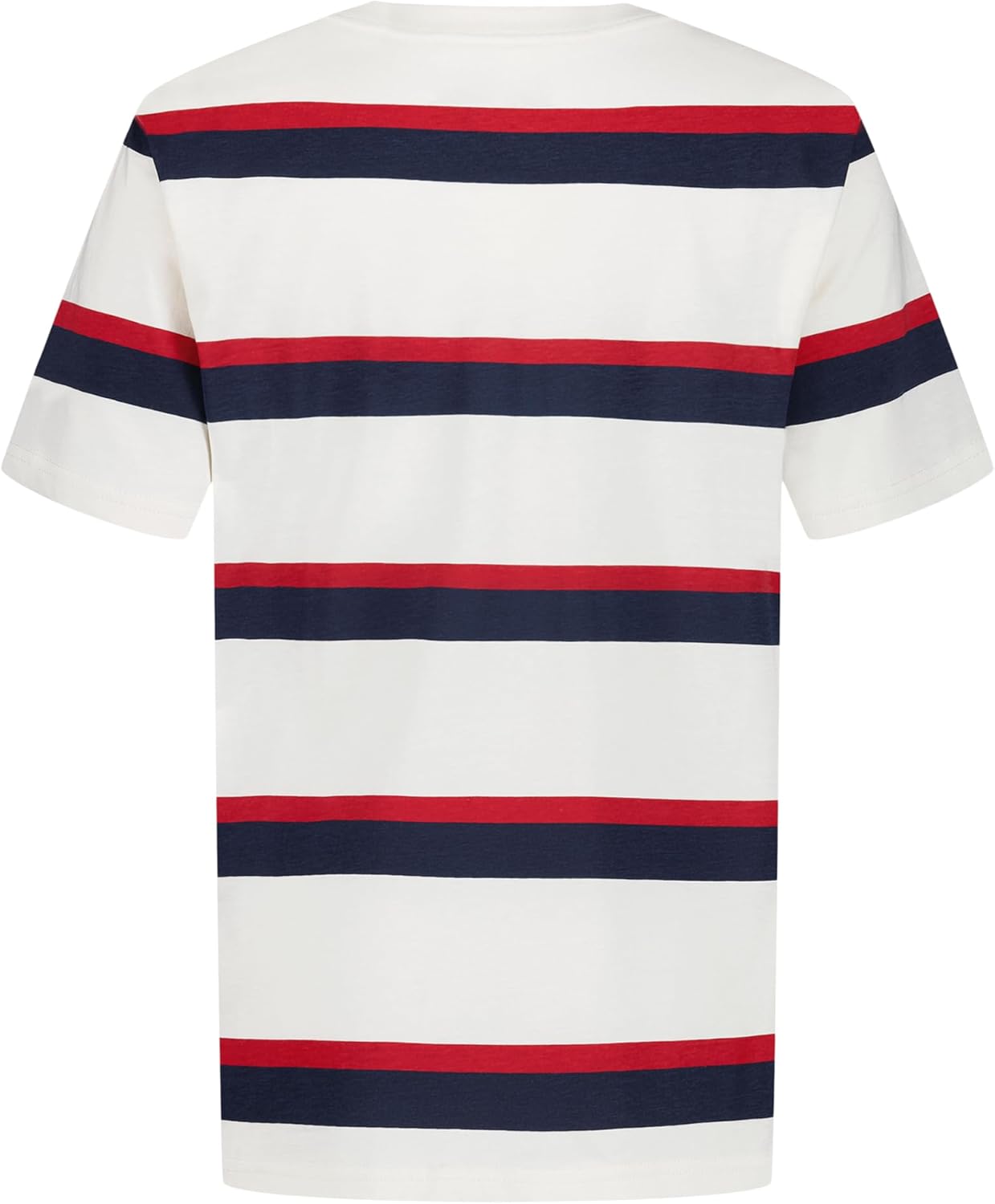 Tommy Hilfiger Boys Short Sleeve Striped Crew Neck T-Shirt, Soft, Comfortable, Relaxed Fit - Image 2