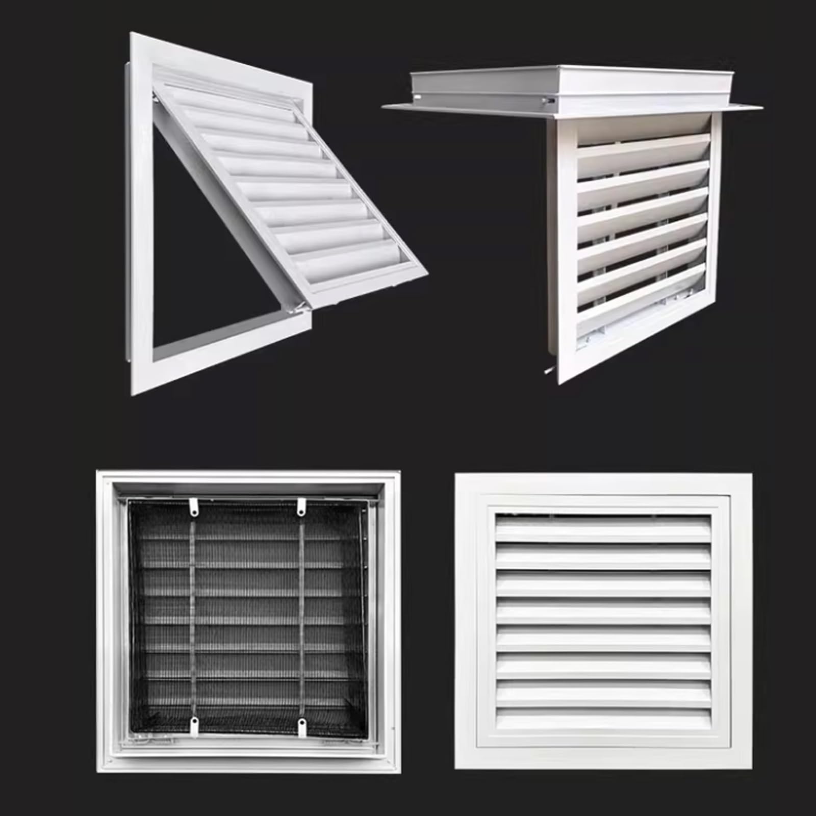 Cubierta de ventilación de retorno de aire ajustable de 20 x 35 cm a 100 x 100 cm, panel de acceso a la pared para paneles de yeso y fontanería, cubierta de ventilación de sótano