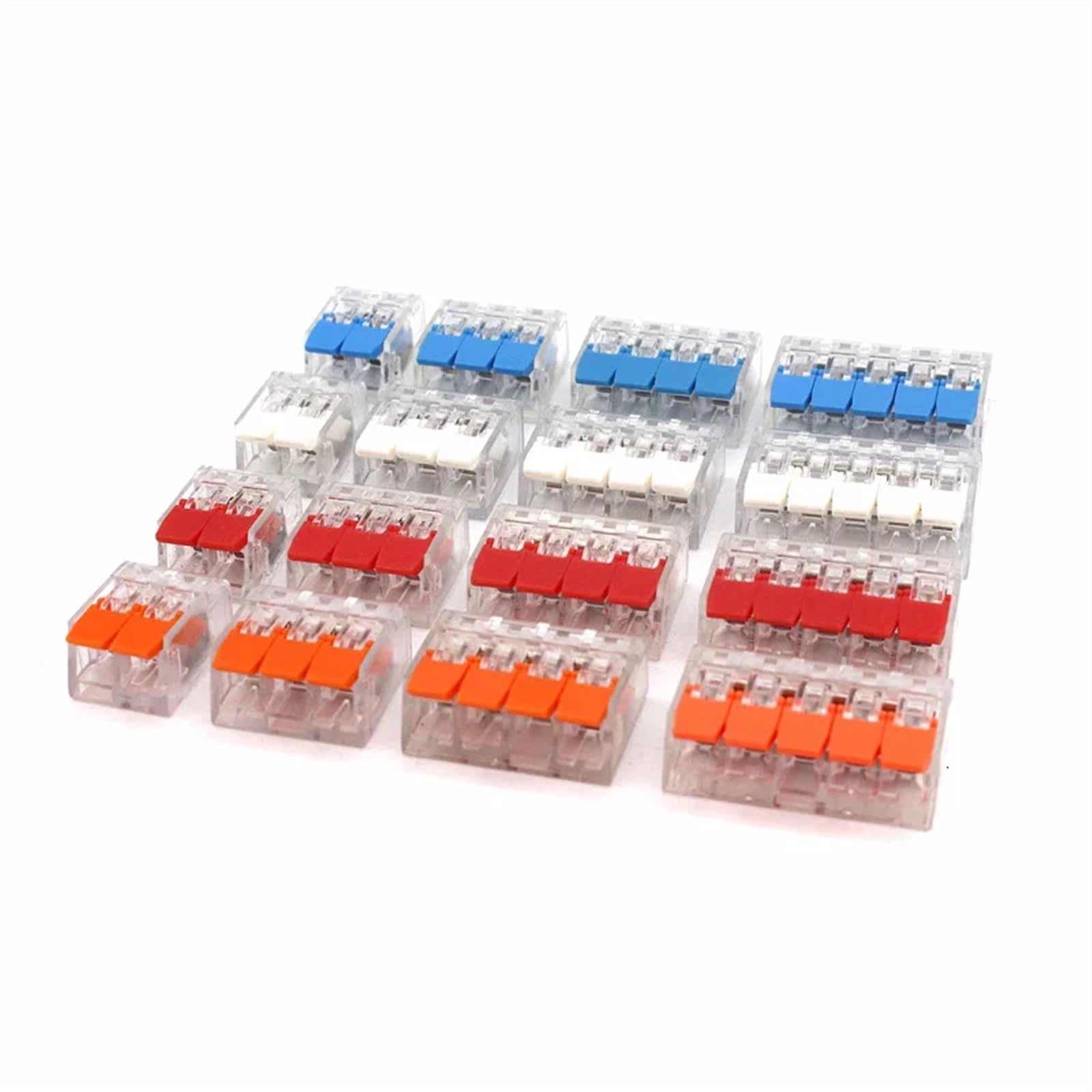 Connettore for cavi elettrici Connettori for strisce LED Mini gabbia a molla Universale compatto Cablaggio rapido Conduttori Terminale a inserimento(Lavender,30PCS)
