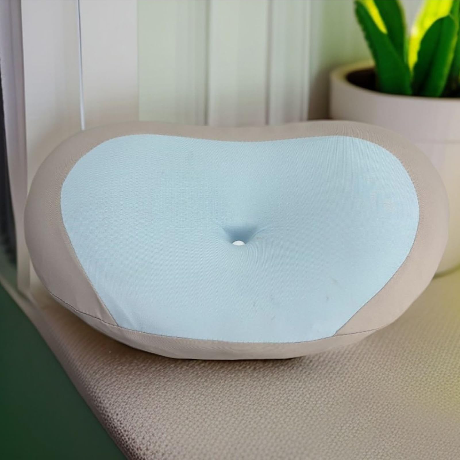 Almohada Ergonómica Transpirable Ortopédico | Almohada de espuma viscoelástica con contorno anatómico cervical Soporte de cuello anatómico para descanso y