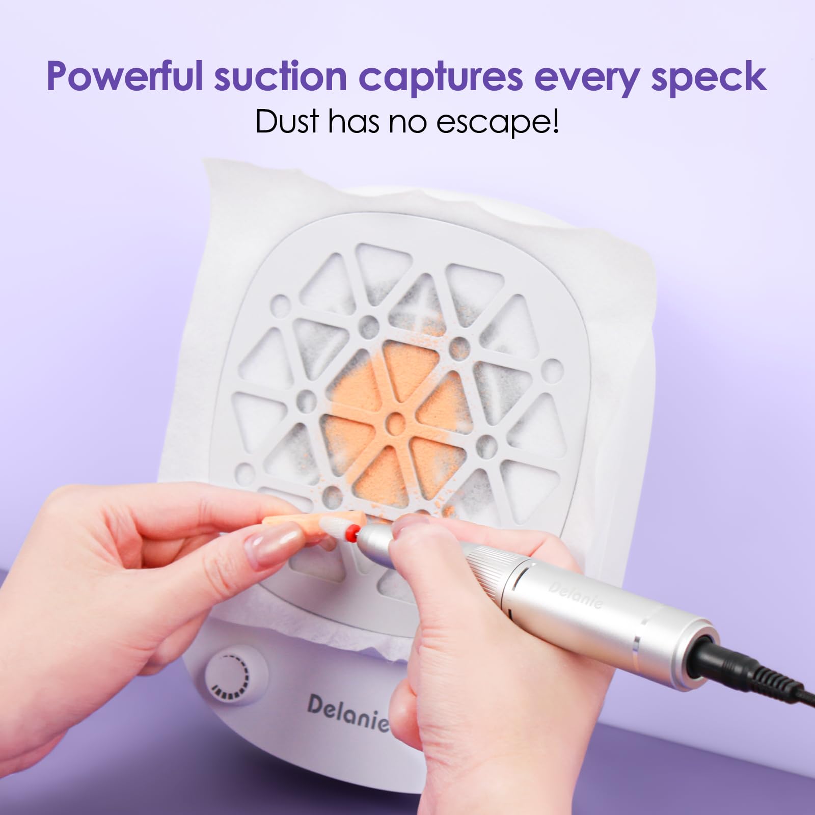 Amazon.com: Delanie Professional Nail Dust Collector Cordless with