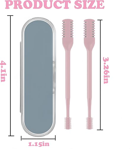 Miniatura 3 de Cortador nasal de pelo nasal giratorio de 360, cuchillo de doble cara para nariz, cortador manual de vello de nariz, cuchillo portátil para mujeres