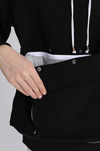 Miniatura 4 de Sudaderas con capucha para perros y gatos, sudadera de transporte para cachorros y gatitos, sudadera grande con bolsillo para mascotas, capucha