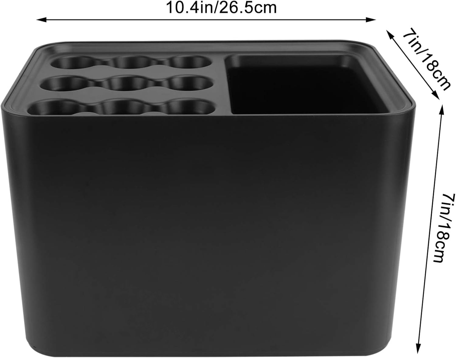 Cabilock Indoor Umbrella Holder Organizer Cane Walking Stick Holder Entryway Umbrella Stand with Removable Drip Tray for Home and Office Decoration Black