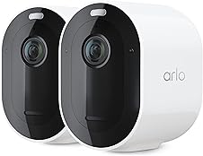 [63% off] Arlo Pro 5S Spotlight Security Camera 2K HDR | Outdoor | Wireless | Dual-Band Wi-Fi Connects to Strongest Network|12X Zoom, 2-Way Audio, Color Night Vision,Live Stream(White, 2 Cameras)