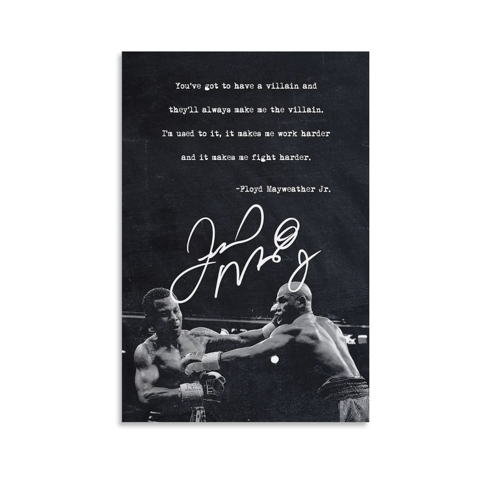 Amazon｜ボクシング フロイド メイウェザー ジュニア サイン ポスター