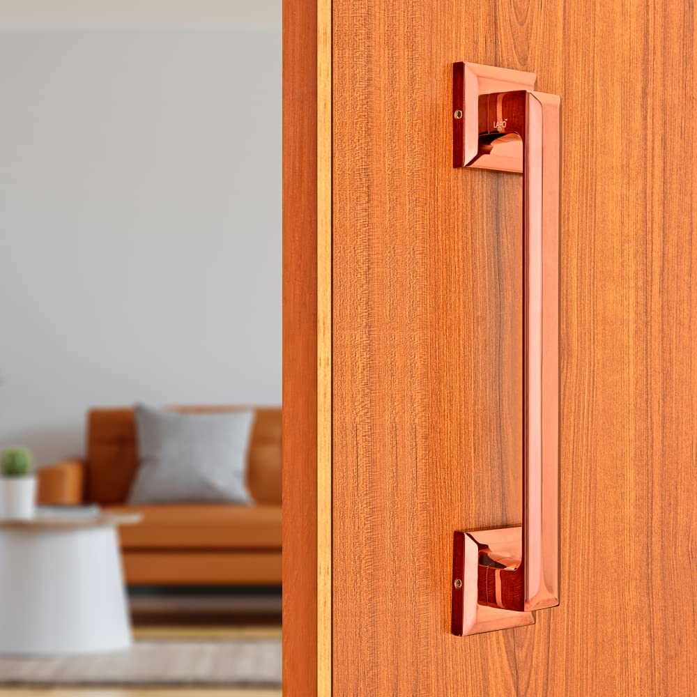 LAPO Zaguar Door Handles for Main Door | Main Door Handle | Door Handle | Zinc Alloy(12 inches-Pack of 1) Rose Gold Finish | 3 Years Warranty (B09YQ95L1K) Amazon Price History, Amazon Price Tracker