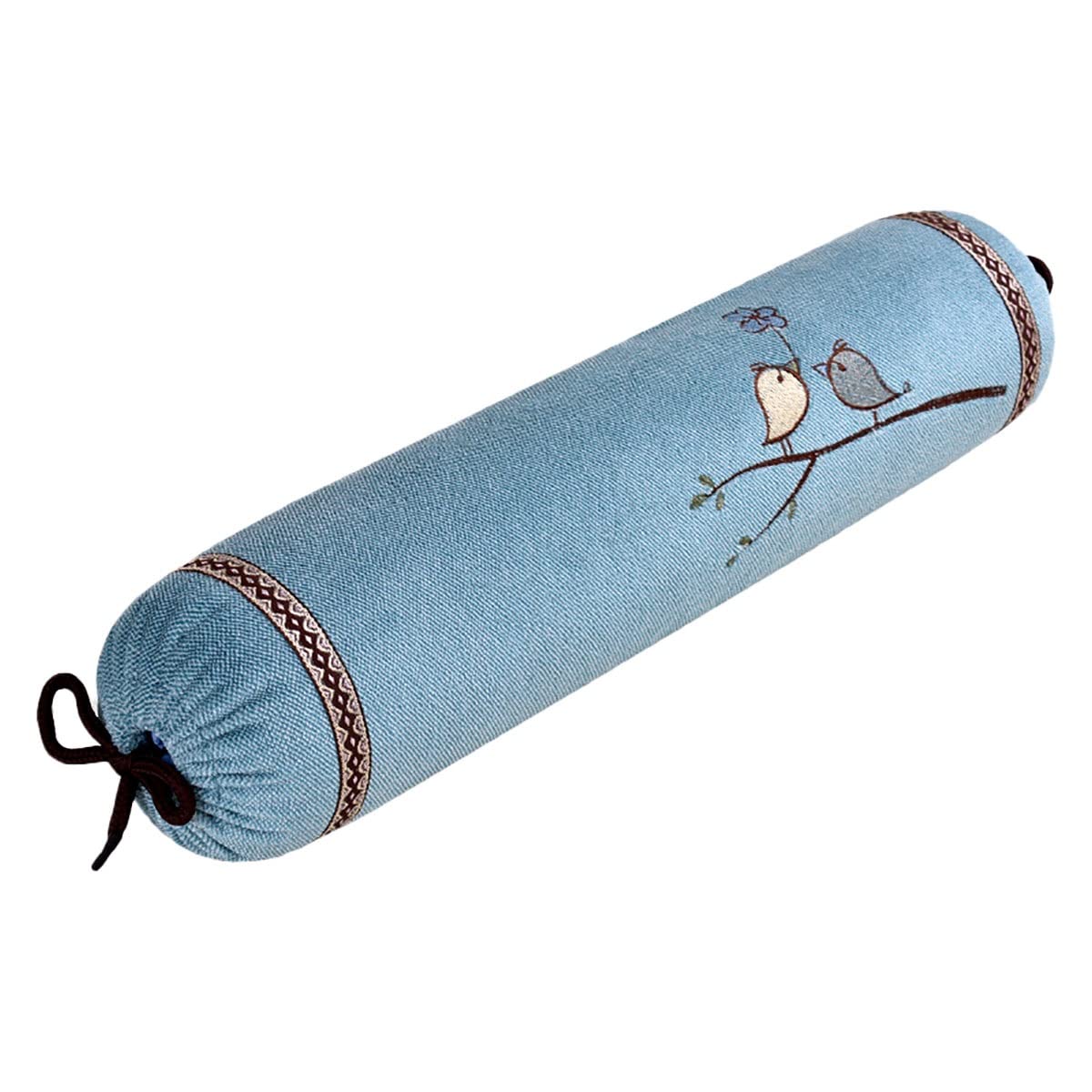 Zhiweikj Organic Buckwheat Neck Pillow, Buckwheat Pillow Adjustable Firm Bolster Neck Roll Pillow For Pain Pain Relief Sleeping Round Support Cervical Pillows Round Pillow (Color : C)