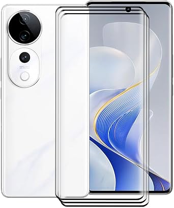 For Vivo V40 5G Screen Protector Tempered Galss, [3 Pack] High Clear [9H Hardness] [Bubble Free] Screen Tempered Glass Protective Film for Vivo V40 5G 6.78 Inch.