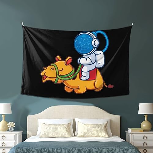 Miniatura 4 de LIFANGMI Astronauts Ride Camels Tapestry Wall Hanging 60x40 Inch Bedroom Living Room Dormitory Home Decoration Wall Tapestry