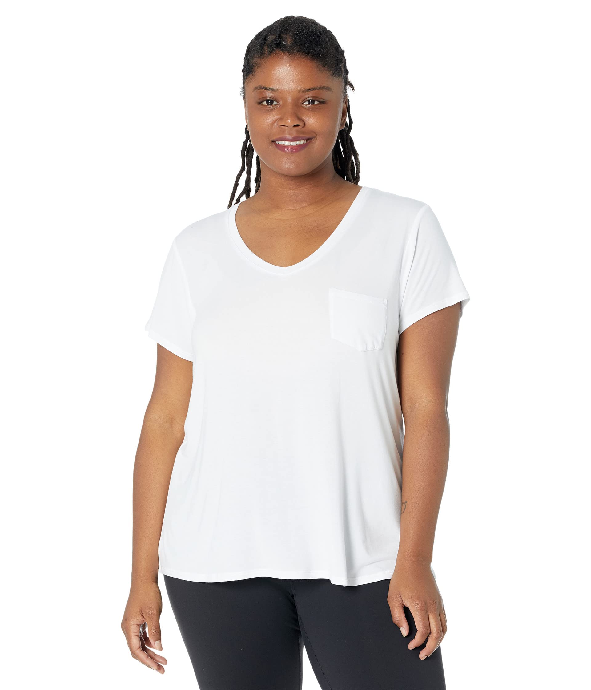 prAna Haut à col en V Foundation SS pour Femme - Plus Foundation SS - Plus