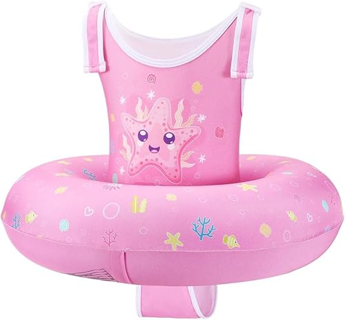 Miniatura 7 de HeySplash Chaleco de natación para niños de 3 a 6 años, chalecos de entrenamiento de natación con correa ajustable para niños y niñas de 29 a 55