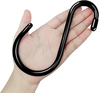 12 Pack S Hooks Heavy Duty Vinyl Coated Large S Hooks 6 inch Non Slip 7m...