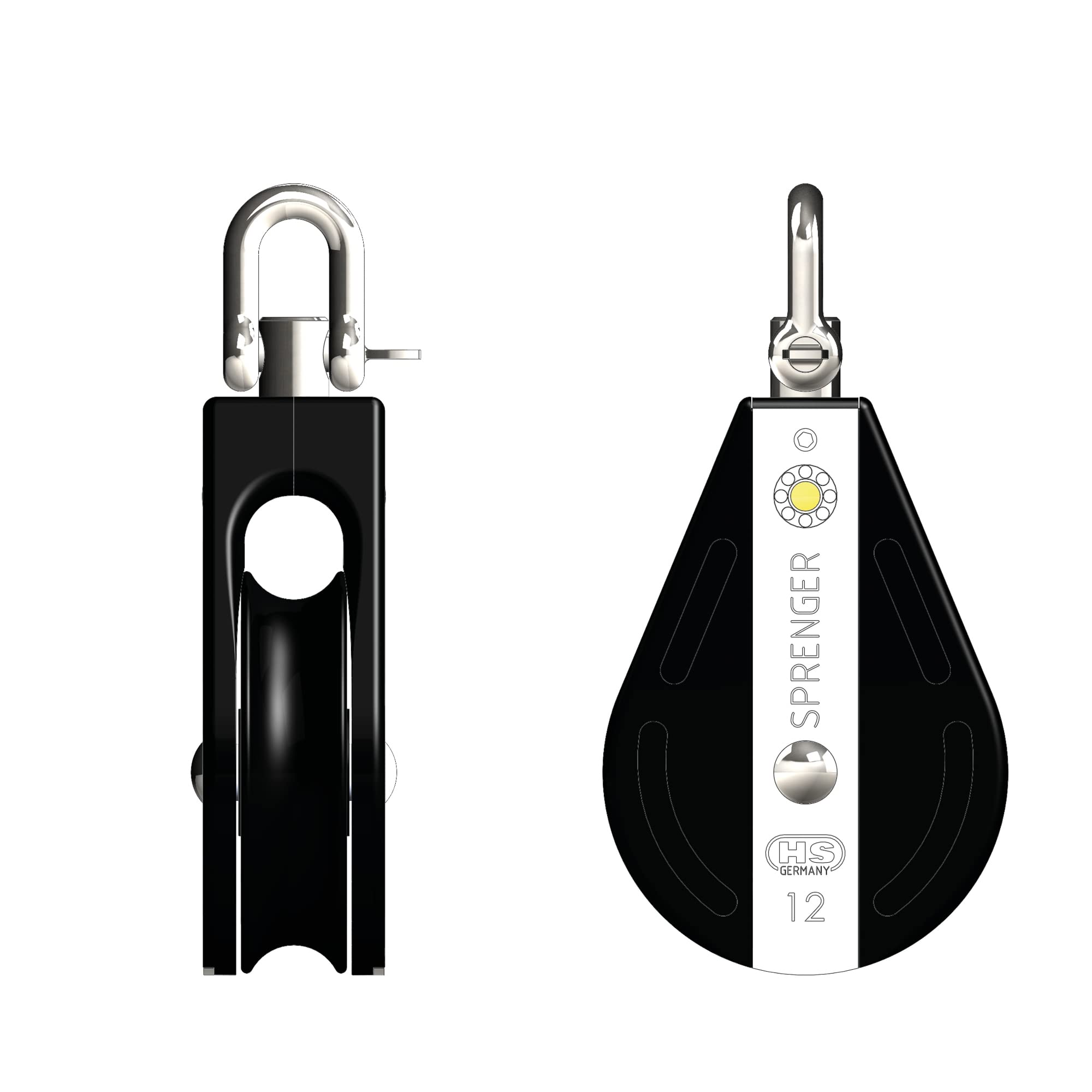 Sprenger, Serie S-BLOCK per 12 mm di diametro, cuscinetto scorrevole.