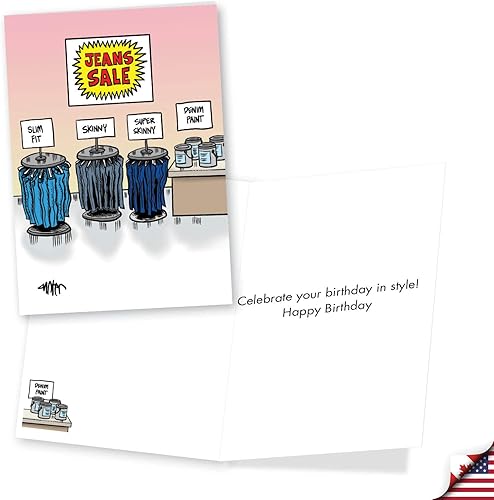 Miniatura 5 de NobleWorks Paquete surtido de 3 tarjetas de felicitación de cumpleaños humorísticas con sobres (3 diseños, 1 cada uno) Risa para damas VC7960BDG-C1x3