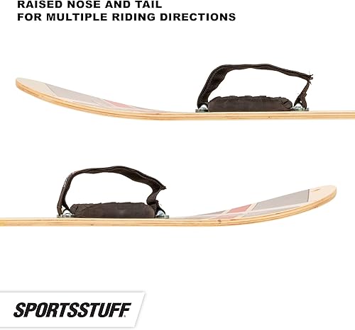 Vista 10 de SportsStuff Snow Ryder - Tabla de snowboard de madera dura, para principiantes, varios tamaños