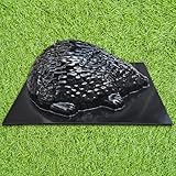 BETONEX Cement Hedgehog Mold, 10x10x5 inches, Black, Concrete Sculpture DIY Mold for Garden Paths