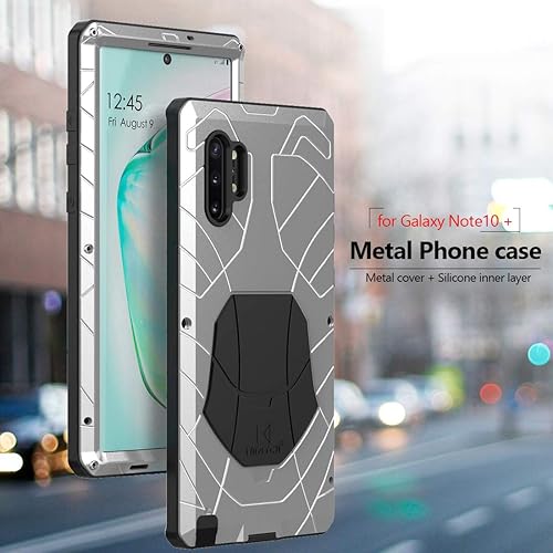 Miniatura 7 de Carcasa metálica para Galaxy Note 10 Plus, Note 10 Plus 5G, resistente, Gorilla Glass Armor de aluminio, a prueba de golpes, para Samsung Galaxy