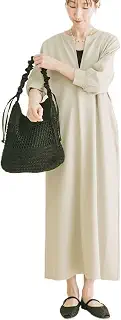 ＩＴＥＭＳ＼ＵＲＢＡＮ　ＲＥＳＥＡＲＣＨ(アーバンリサーチ アイテムズ) ワンピース ハーフジップドルマンワンピース ウィメンズ IT26230-2062001
