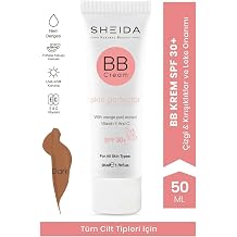 Sheida BB Cream Skin Perfector, SPF 30+, Mat Biti , K r kl k Kar t , Ton E itleyici, Dark, 50 ml