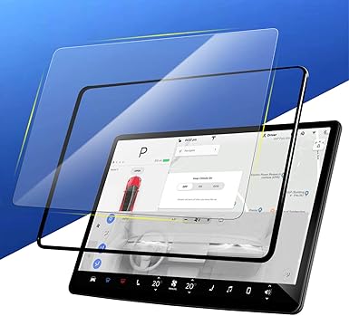 yeapop tempered glass screen protector for tesla model 3 and model y tesla center console 15 inch screen accessories