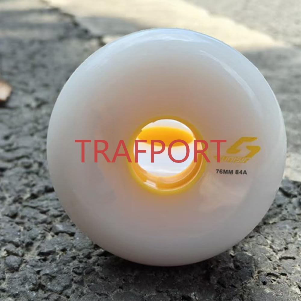 8-Pack Kids Inline Skate Replacement Wheels 72mm 76mm 80mm Inline Wheels 84A with ABEC-9 Bearings (72mm)