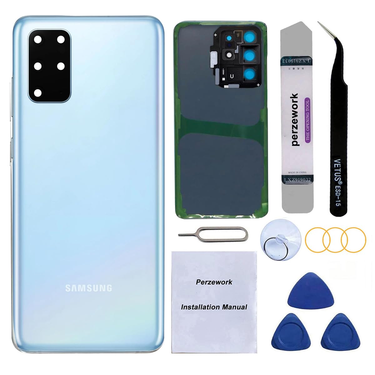 Amazon.com: Perzework OEM Rear Back Glass Replacement for Samsung