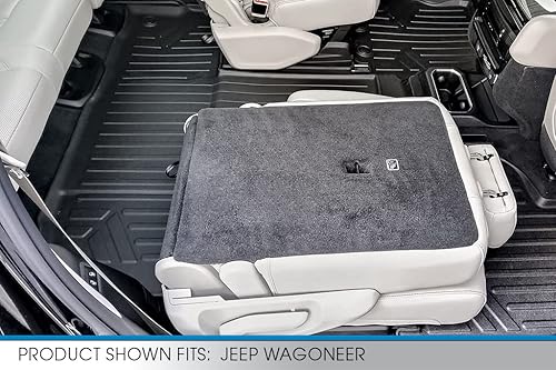 Miniatura 5 de SMARTLINER Juego de alfombrillas de piso para todo tipo de clima de 3 filas y forro de carga detrás de la segunda fila compatible con Jeep Wagoneer