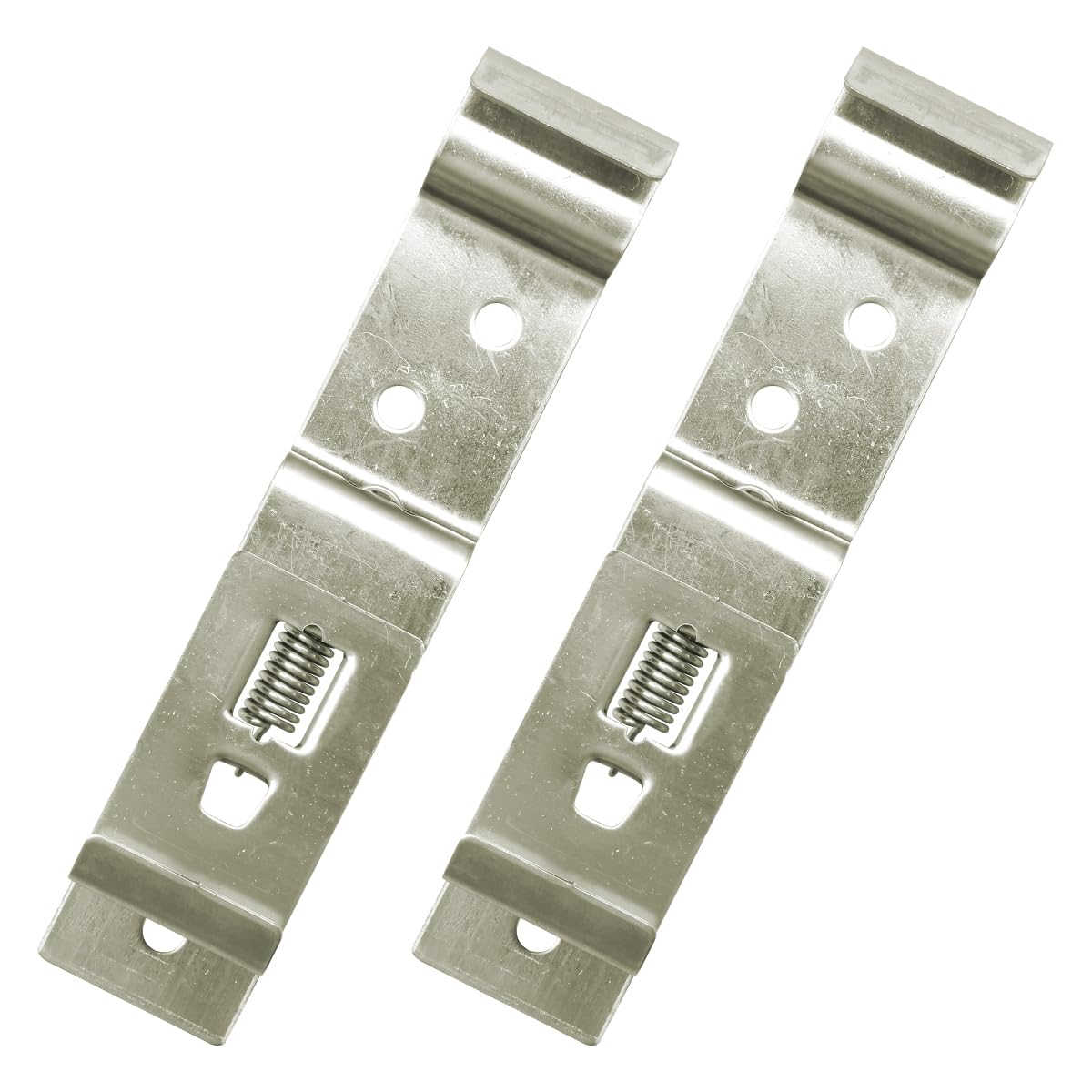 2Pcs Trailer Number Plate Clips, GLADFRESIT Stainless Steel License Plate Bracket, Spring Loaded Number Plate Clips Holders for Trailers trucks Caravans