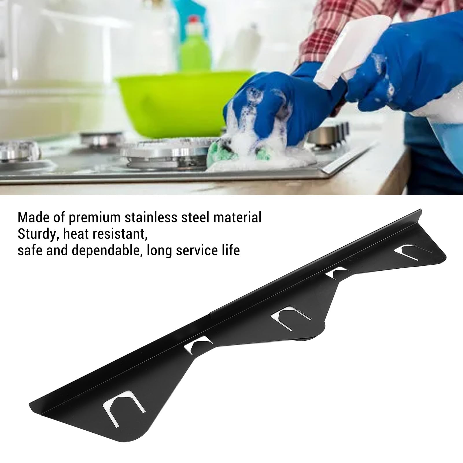 Focket Stove Gap Covers Stainless Steel, 2 Pack Retractable Stove Gap Filler for Kitchen Stove Gap Guard Easy Clean - Image 3