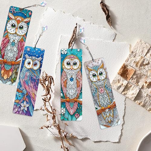 Marque-pages 5D forme de hibou : ne perdez plus votre page dans vos livres