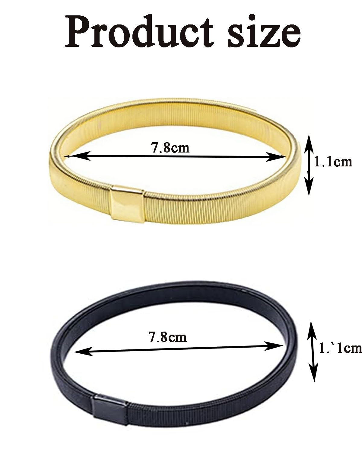 4PCS Sleeve Garters for Men, Anti-Slip Shirt Sleeve Garters, Black and Gold Sleeve Holders for Long Sleeves, Adjustable for Comfortable Fit, Anti-Slip Fixing Long for Men Women - Image 2 thumbnail