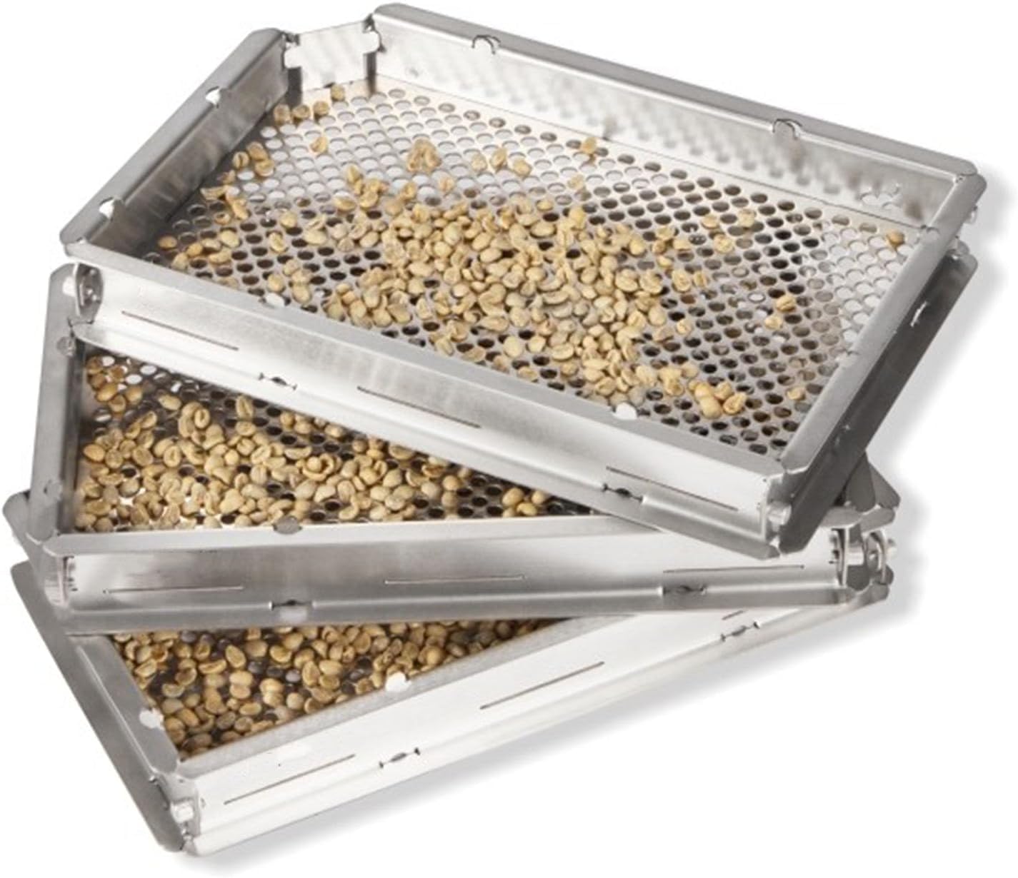 Tamis à grains de café en acier inoxydable – Tamis de classement pour grains verts et torréfiés, torréfacteurs domestiques et amateurs de café