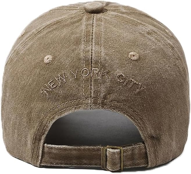Unisex Vintage Baseball Cap Adjustable Washed Cotton Embroidery New York Low Profile Dad Hat - Image 5