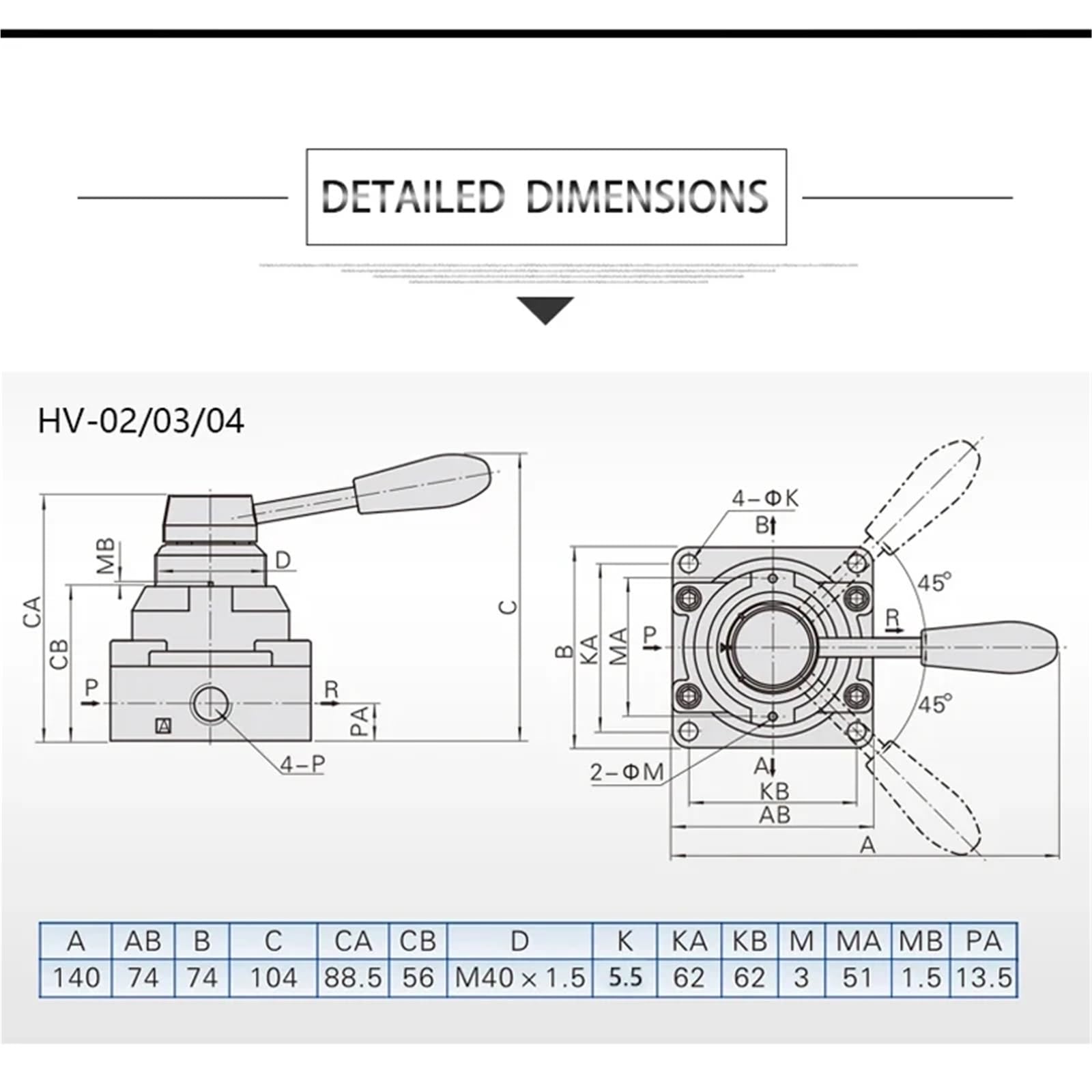 Válvula manual/Válvula direccional de aire control manual HV-02 HV-03 HV-04 tres vías y cuatro (1 unidad)(PC8-02 BSL-02)
