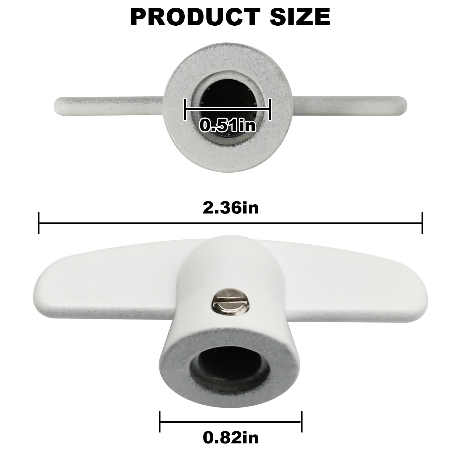 VIDABTE 3/8 Butterfly Wing Nut THandle For Pella/Andersen Window Crank,Pella