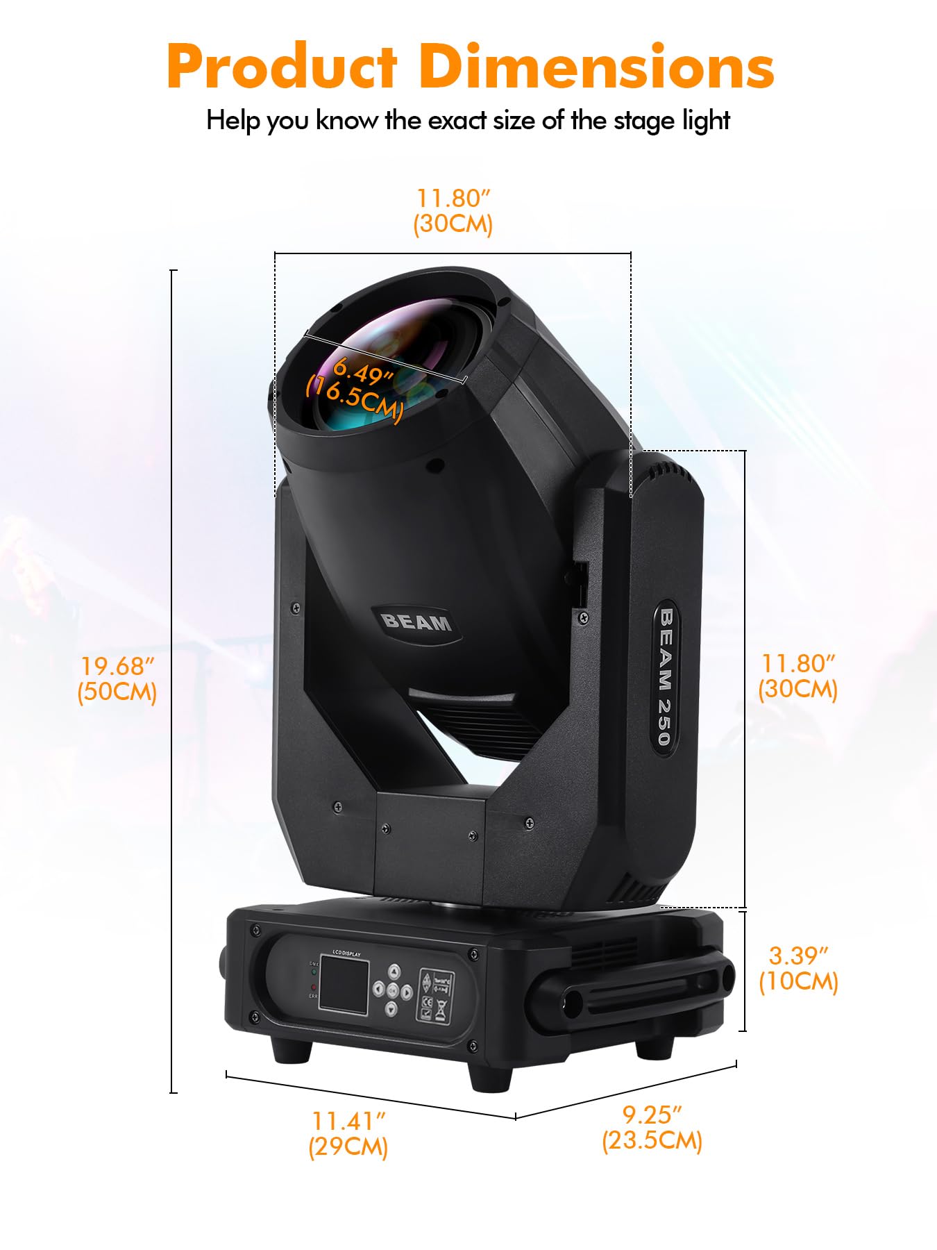 Amazon.com: Ridgeyard 250W Moving Head Stage Light DJ Lighting DMX