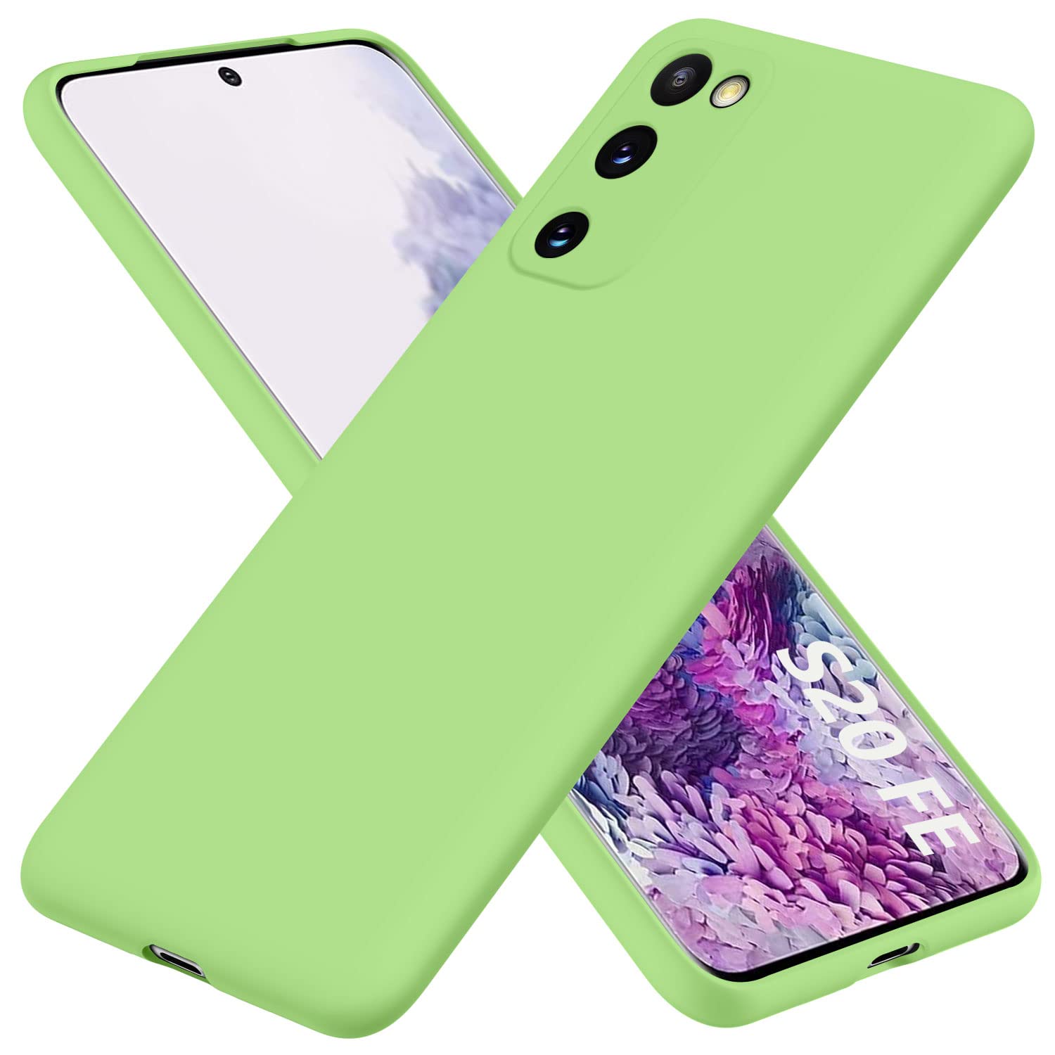 AYSZNBLA for Samsung Galaxy S20 FE 5G Case,Liquid Silicone Gel Rubber Phone Case,Non-Yellowing Phone Bumper Cover,Multi-Color Silicone Phone Case,