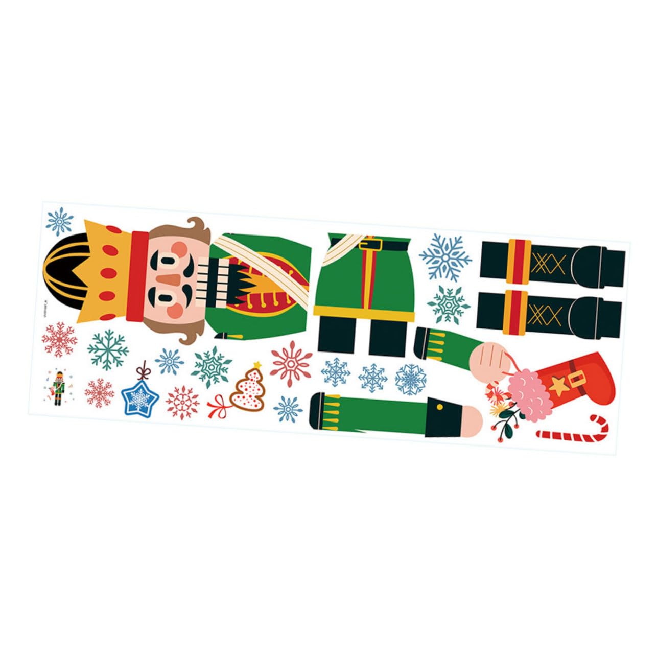 Alipis 5 Feuilles Autocollants De Fenêtre De Noël Sticker Mural Sapin De Noel Décorations De Fenêtre De Flocons De Neige Stickers Muraux De Noël Décor D'autocollants De PVC