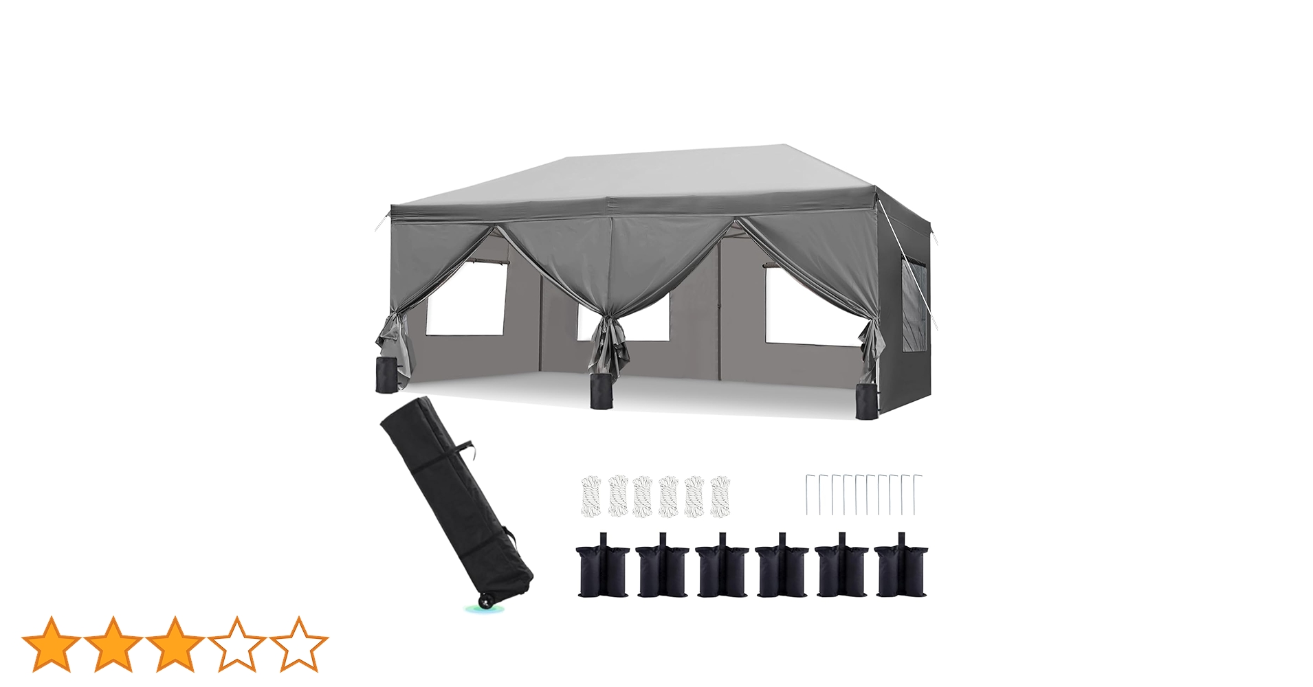 Calturben 3m x 6m タープライトグレー Calturben 3m x 6m ライトグレー タープ Amazon | Caliturben