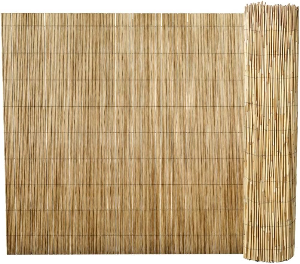 Natural Appearance,Privacy Screen,for Outdoor Balcony Patio Garden,Garden Reed Fence 196.9"x66.9"
