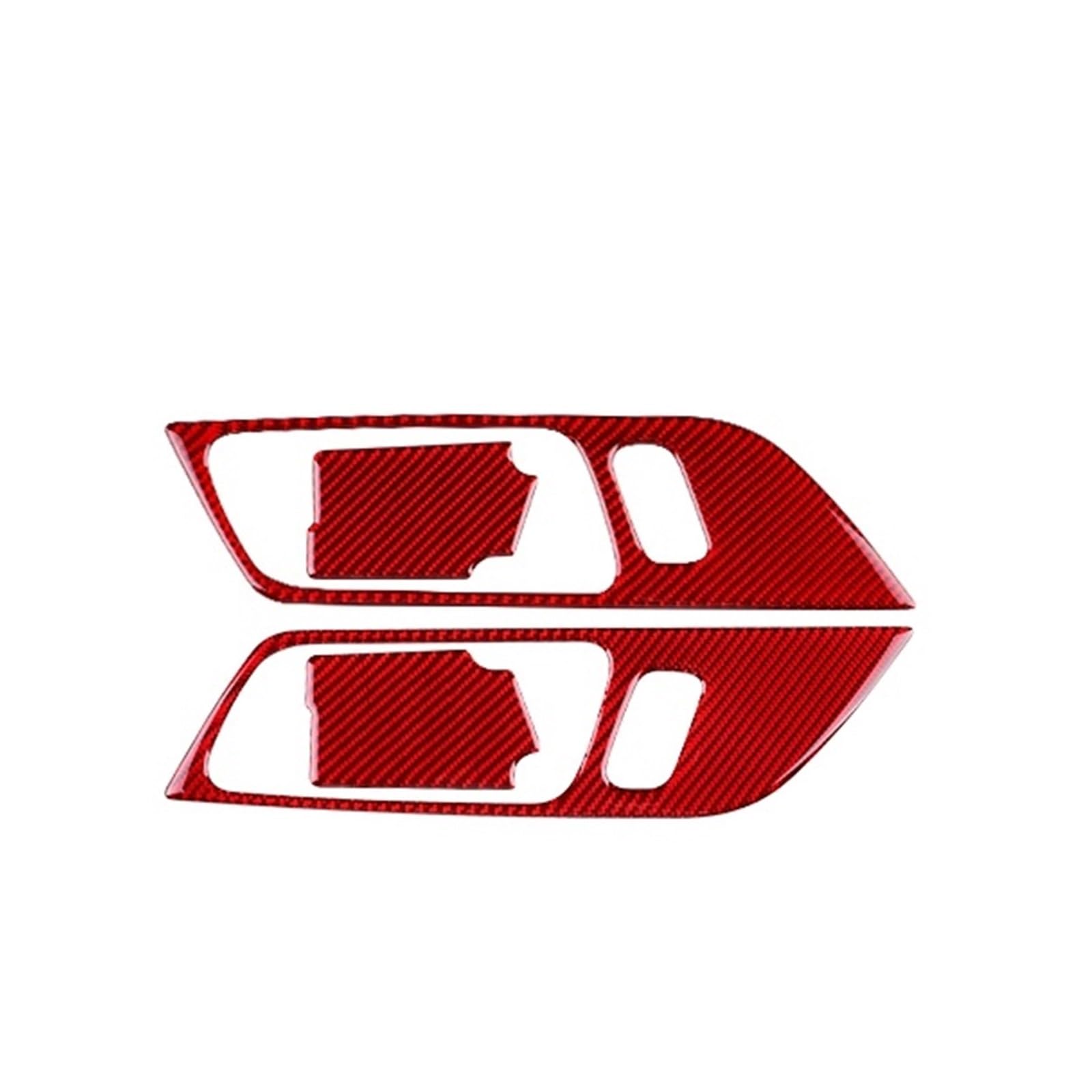 Feoosvx Type B Lhd Rhd Red Car Trim Interior For Mustang Gt For Dark For Horse For Ecoboost 2024-2026 Lhd Rhd Car Door Inner Handle Frame Trim Interior Mouldings(Type B Lhd Rhd Red)
