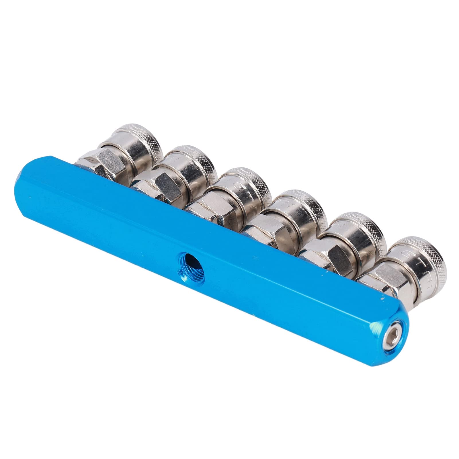Luchtverdeelblok, Rechte Luchtverdeelstuk Rechte Luchtslangsplitter Pneumatisch Verdeelstuk 0-0.9Mpa Quick Connect Luchtslangsplitter met Connector (SML-2