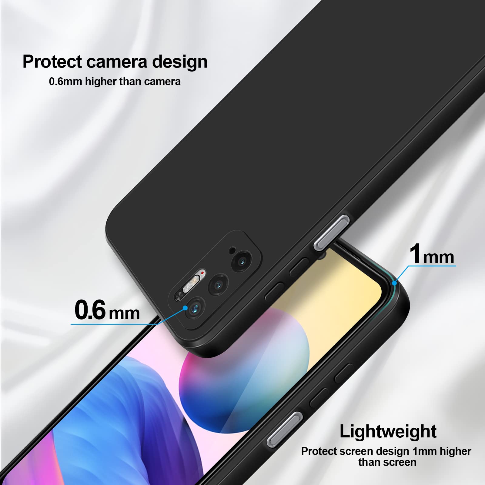 Cresee Hülle Für Xiaomi Redmi Note 10 5G / Poco M3 Pro – Slim, Stoßfest Mit Kameraschutz