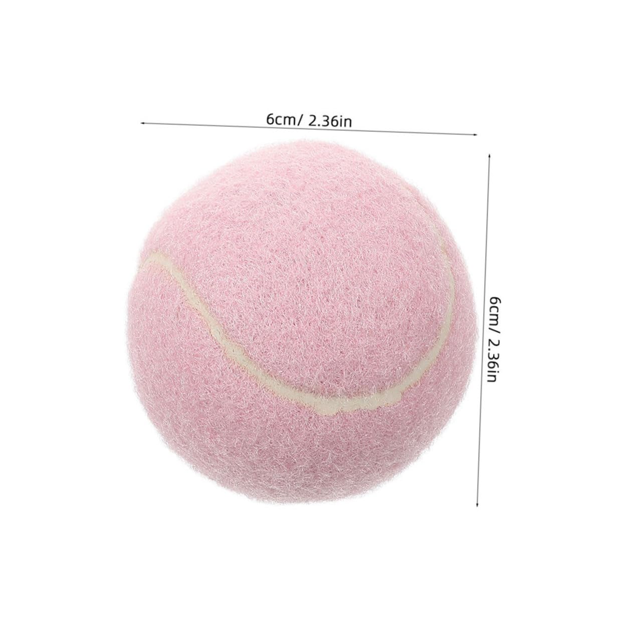 UPKOCH Pink Tennis Balls for Beginners 5 Pack Training Tennis Balls Elastic Starter Playful Boys and Girls-Friendly